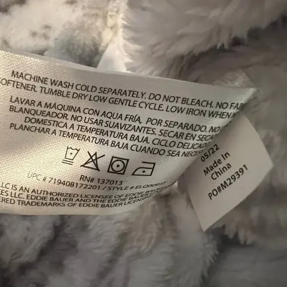 Eddie Bauer women’s size small Nordic Fair aisle 1/4 zip logo bungee hem - Picture 10 of 10